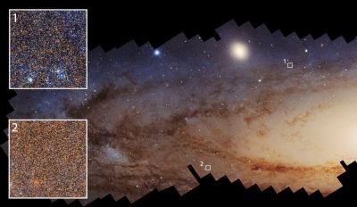 Hubble revela desaceleração na formação de estrelas em Andrômeda