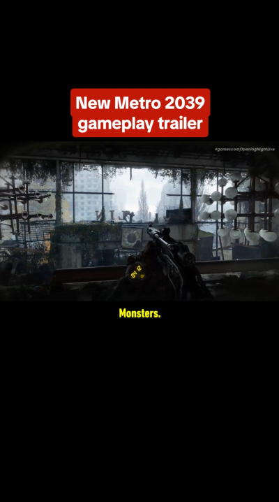 New Metro 2039 Gamescom Gameplay Trailer