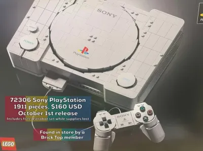 Vazaram fotos do set LEGO do primeiro PlayStation; o kit chega em “versão física” em outubro e não “é uma licença digital”