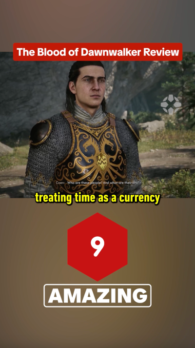 The Blood of Dawnwalker is a 9 out of 10!