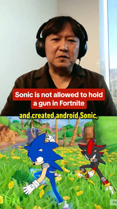 Sonic Is Not Allowed To Hold A Gun In Fortnite