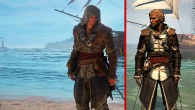 Assassin's Creed Black Flag Resynced - PS4 vs PS5 Graphics Comparison