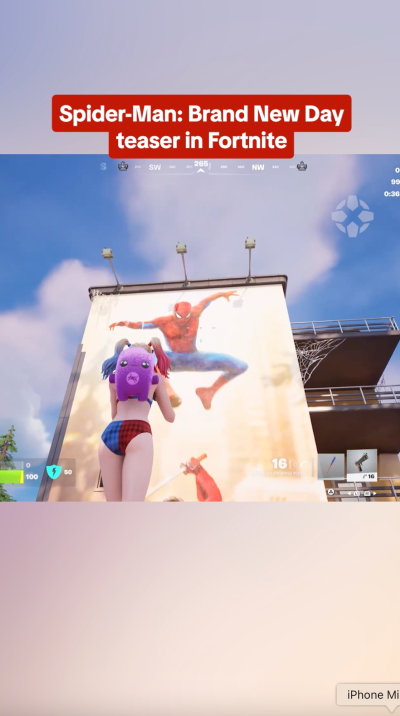 Fortnite Is Teasing a Spider-Man: Brand New Day Collab In-Game