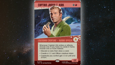 Brandon Sanderson Praises the Upcoming MTG Star Trek Set for a 'Perfect Kirk' Card