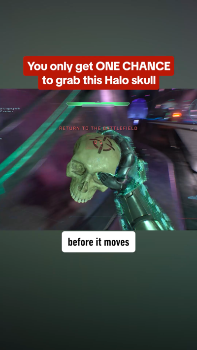 Blink and You'll Miss This Halo Campaign Evolved Skull