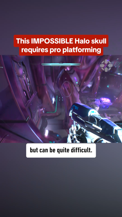 The Hardest Platforming in Halo Campaign Evolved Leads You to a Skull