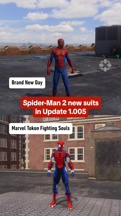 Spider-Man 2 Gets Brand New Day and Marvel Tokon Suits in Latest Update