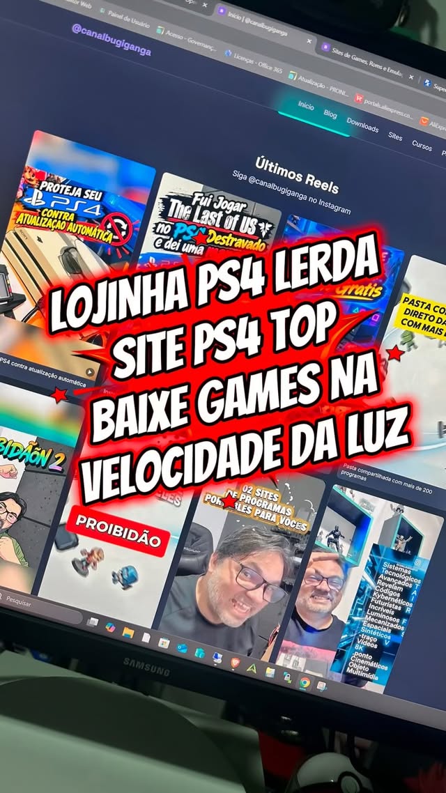 Site top para PKG de PS4